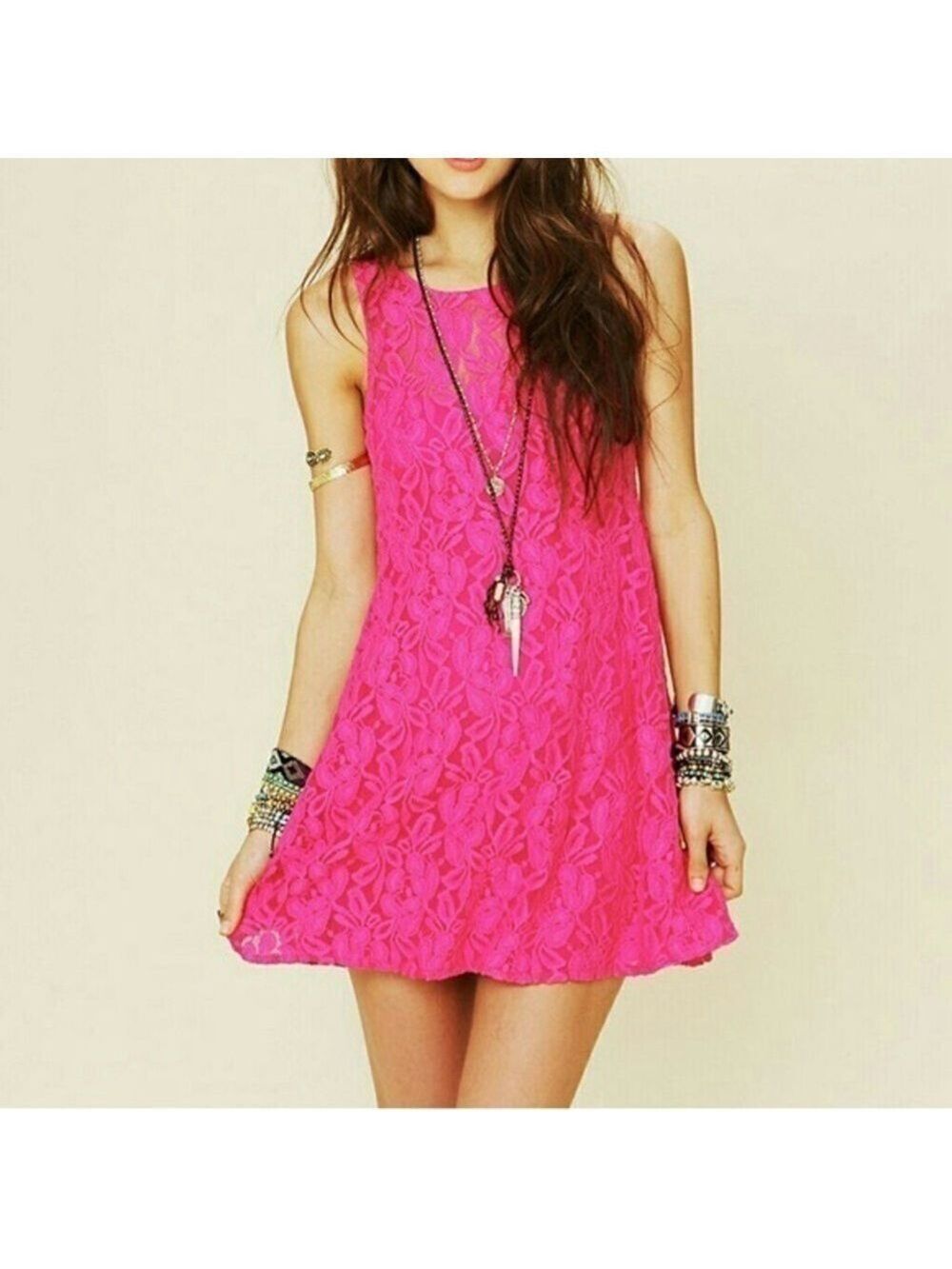 Free People Miles of Lace Dress. Size S